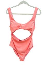 NWT ZARA SALMON CUT OUT ONE PIECE BATHING SUIT