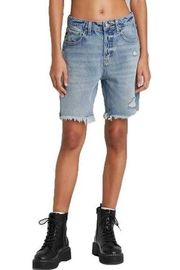 Wild Fable Women's High-Rise Wide Leg Bermuda Jean Shorts -6 NWT