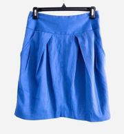 Sita Murt Anthropologie Skirt US 6 Pleated Blue 38