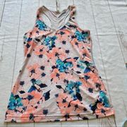 Fila Sport Floral Exercise Workout Tank Sz Medium