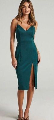 Slit Midi Dress