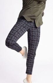 Betabrand Journey Skinny Pants Shibori Pattern Ankle Length Gray Small