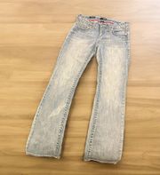 Bootcut Jeans Stretch Mid-rise Blue Denim jeans Women's Size 27/4