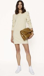 NWOT Rebecca Minkoff Talia Dress In Color Camel/Ecru Stripe