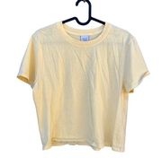 Everyday Organic Cotton Tee Shirt Yellow Size Small