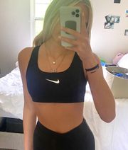 black  sports bra