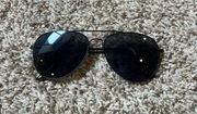 Black Aviator Sunglasses