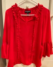 Karl Lagerfield Red Long sleeve Blouse