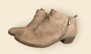 Greige” (grey and beige) suede ankle booties 8-8.5 #booties #boots