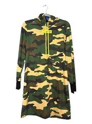 Calvin Klein Camo Hoodie Sweater Dress Size Small