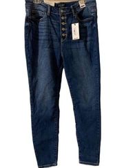 Judy Blue High Rise Button Fly Skinny Jeans