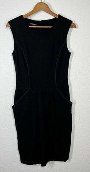 Lafayette 148 Black Sleeveless Sheath Dress