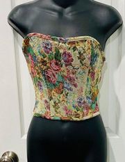 Princess Polly  Rigelle Corset Multi Floral Print Top