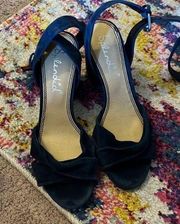 Splendid blue suede heels 7.5
