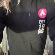 Black & Pink Air Walks hoodie .