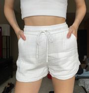 White Flowy Shorts