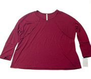 Forgotten Grace Women’s burgundy crew neck sweater