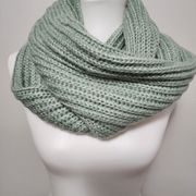 LC Lauren Conrad Seafoam Brushed Shine Infinity Scarf 11x30