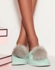 Victoria’s Secret Pom-Pom at Tap Slippers Teal