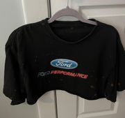 Vintage Cropped Car Tee