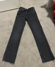 Black Straight Leg Jeans