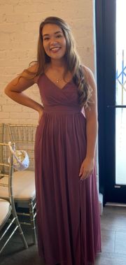 David's Bridal Mauve Bridal Dress