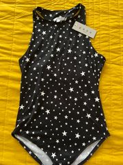 NWT Gaze Black with Stars Bodysuit