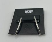 DKNY Threader Earrings in Silver MSRP $38 NWT