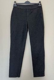 J.Jill Ponte Slim Leg Charcoal Gray Pull On Pants Size Small