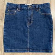 Free People blue jean stretch denim skirt size 0