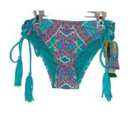 NWT Coco Rave Multicolored Patterned Bikini Bottom