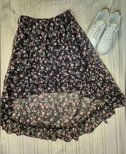 Rui21 high low floral skirt
