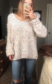 Cream/Colored Sweater