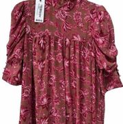 NWT Boohoo Dress Womens Sz 6 Bohemian Tiered Ruffle Floral Grand Millennial Mini