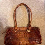 Brahmin vintage Satchel in Toasted Almond