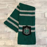 Harry Potter Slytherin green gray striped scarf