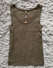 SKIMS Soft Lounge Tank in Army S