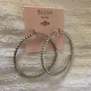 New Blush Crystal Hoops