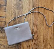 Bueno Silver Rectangular Crossbody Purse