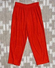 Fun vintage stretchy burnt orange lounge pants