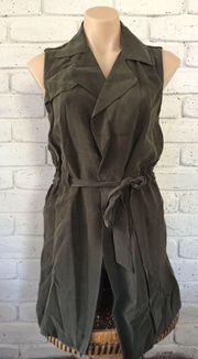 Anthropologie Draped Trench Vest