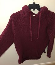 Women’s  Maroon Sherpa Pullover