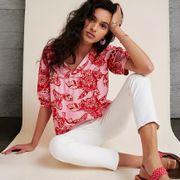 Vineet Bahl  Inge Embroidered  Butterfly Blouse