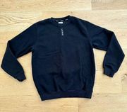 Lounge Crew Neck Sweatshirt in Black