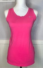 tank Dri-fit cotton tee pink Nike logo size M