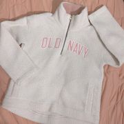 Old Navy Sherpa Half Zip Jacket  - Medium