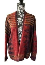 Peruvian Connection Bahariya Pima Cotton Cardigan Sweater Womens XXL