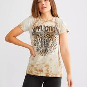 Affliction NWT  DEADWOOD S/S BRAIDED DYE WOMEN TEE SZ S M L 2XL