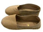 Maison Scotch Beige Leather Espadrilles