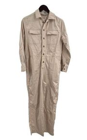 Everlane The Modern Utility Jumpsuit Tan 2 New